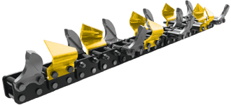 Trencher chain suitable for most applications